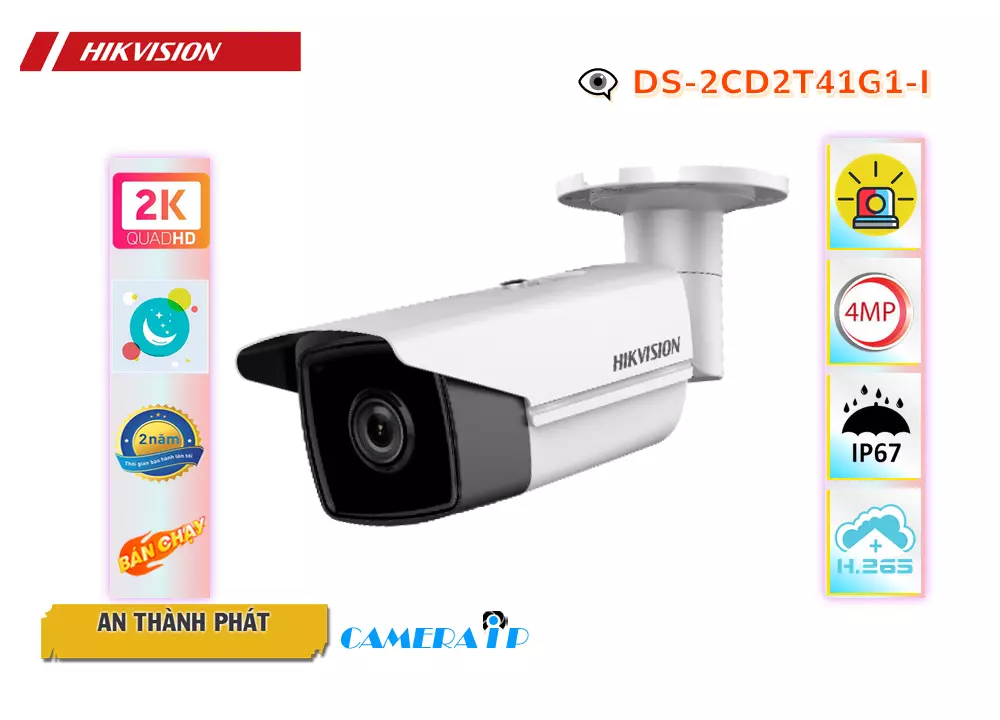Camera Hikvision DS-2CD2T41G1-I,Giá DS-2CD2T41G1-I,phân phối DS-2CD2T41G1-I,DS-2CD2T41G1-IBán Giá Rẻ,Giá Bán