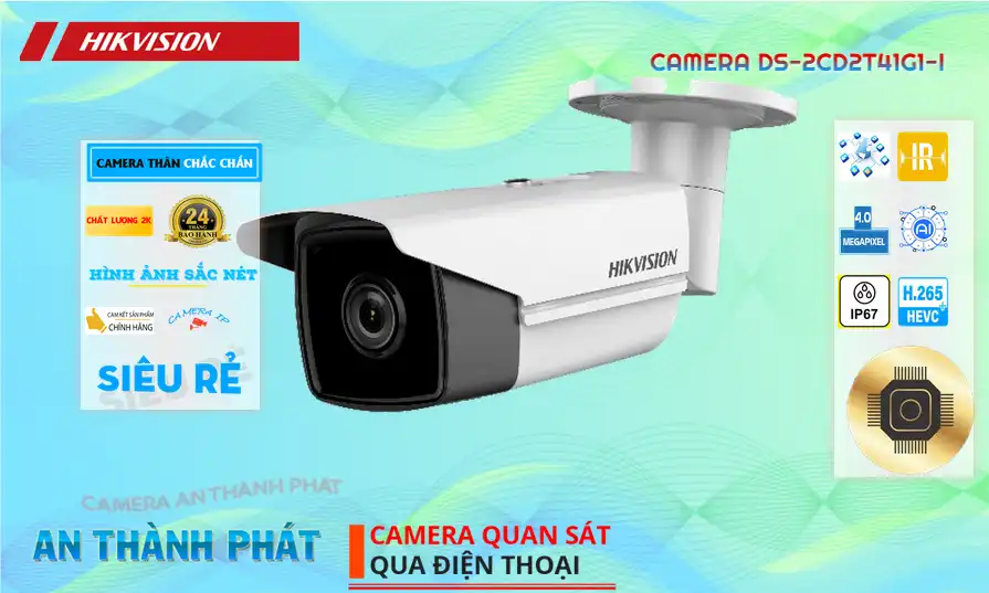 DS-2CD2T41G1-I sắc nét Hikvision DS-2CD2T41G1-I sắc nét Hikvision