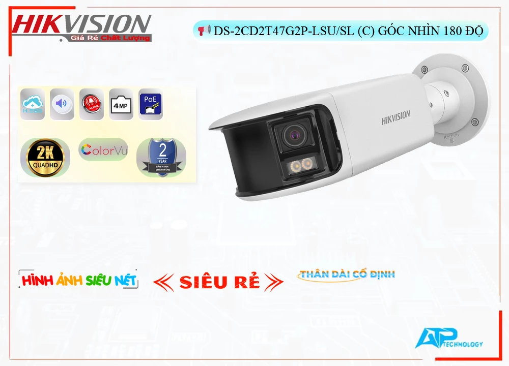 Camera Hikvision DS-2CD2T47G2P-LSU/SL(C),DS 2CD2T47G2P LSU/SL(C),Giá Bán