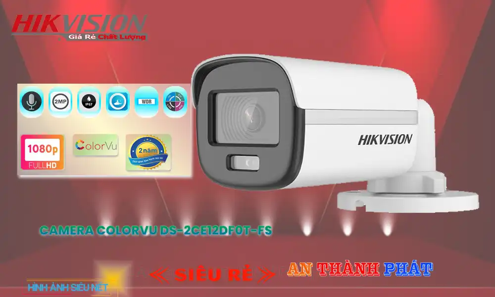➠  DS-2CE12DF0T-FS sắc nét Hikvision
