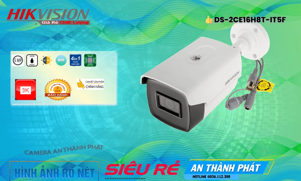 Camera DS-2CE16H8T-IT5F  Hikvision Chức Năng Cao Cấp
