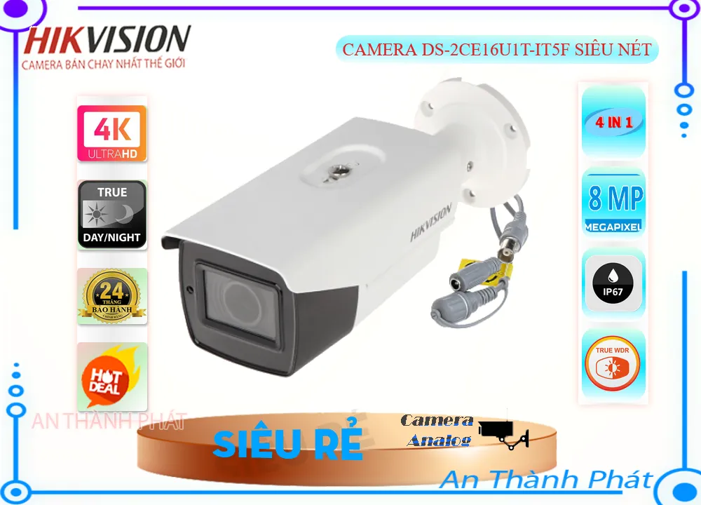 Hikvision DS-2CE16U1T-IT5F Siêu Nét,DS-2CE16U1T-IT5F Giá rẻ,DS-2CE16U1T-IT5F Giá Thấp Nhất,Chất Lượng