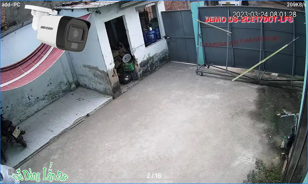 DS-2CE17D0T-LFS sắc nét Hikvision