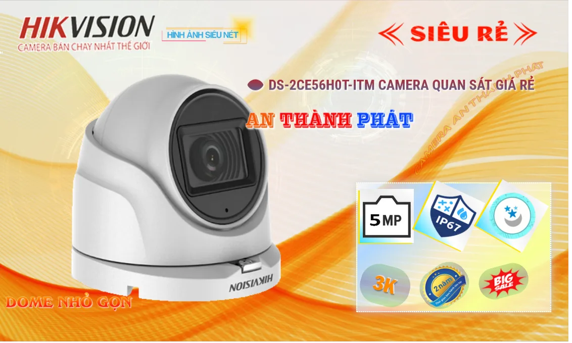 Camera DS-2CE56H0T-ITM Giá rẻ