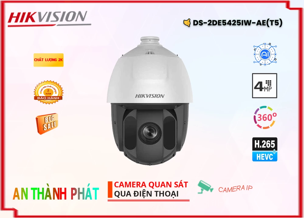 Camera Hikvision DS-2DE5425IW-AE(T5),thông số DS-2DE5425IW-AE(T5),DS 2DE5425IW AE(T5),Chất Lượng