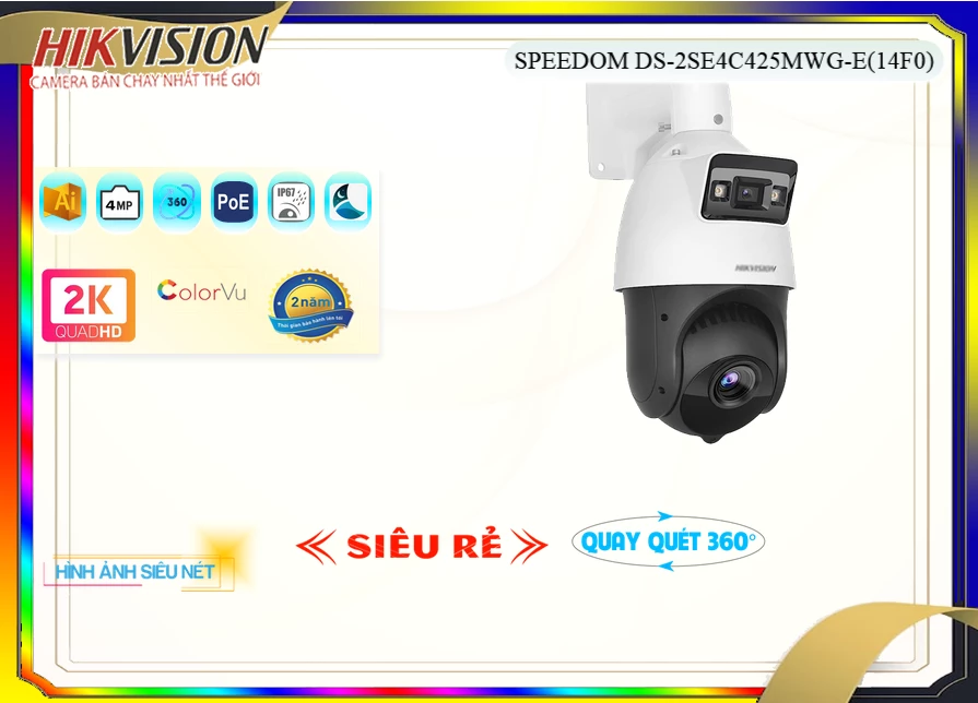 Camera Hikvision DS-2SE4C425MWG-E(14F0),Giá DS-2SE4C425MWG-E(14F0),phân phối