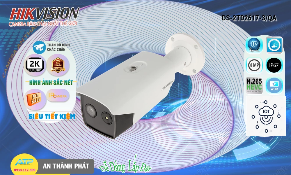 Camera  Hikvision Giá rẻ DS-2TD2617-3/QA