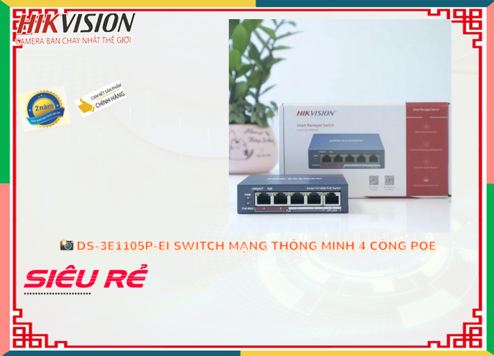 Switch Thiết bị nối mạng,Giá DS-3E1105P-EI,phân phối DS-3E1105P-EI,DS-3E1105P-EI Bán Giá Rẻ,Giá Bán DS-3E1105P-EI,Địa