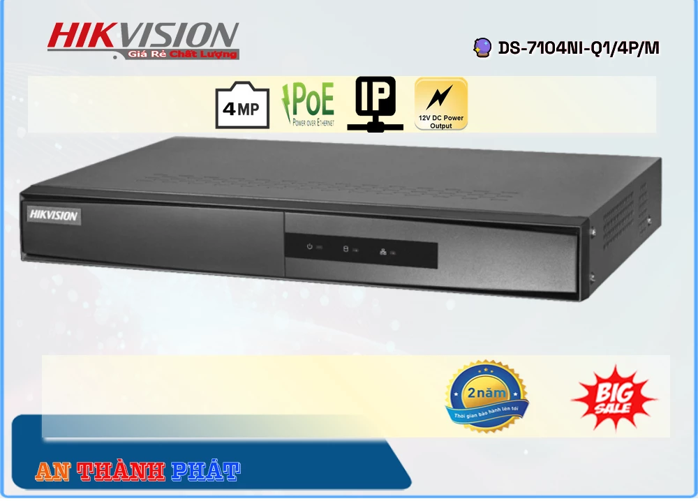 Đầu Ghi Hikvision DS-7104NI-Q1/4P/M,thông số DS-7104NI-Q1/4P/M,DS 7104NI Q1/4P/M,Chất Lượng