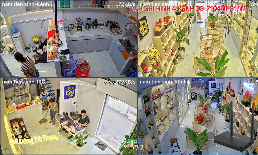 DS-7104NI-S1/W Đầu Thu Hikvision