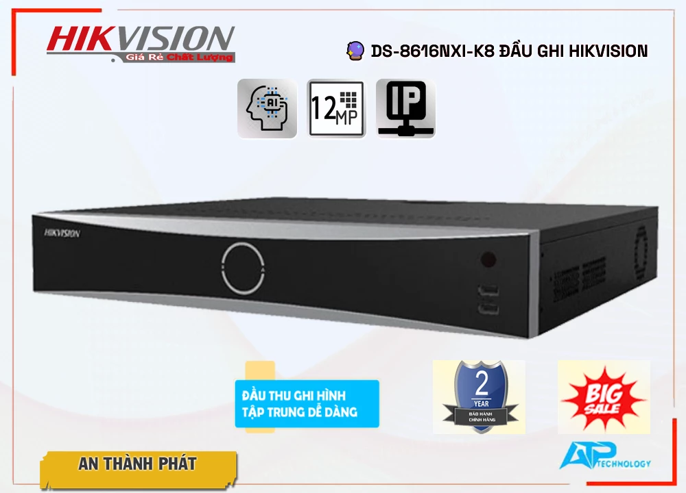 Đầu Ghi Hikvision DS-8616NXI-K8,Chất Lượng DS-8616NXI-K8,DS-8616NXI-K8 Công Nghệ Mới,DS-8616NXI-K8Bán Giá Rẻ,DS 8616NXI