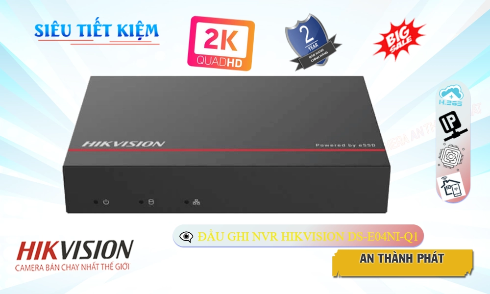 Đầu Thu Hikvision DS-E04NI-Q1 Đầu Thu Hikvision DS-E04NI-Q1