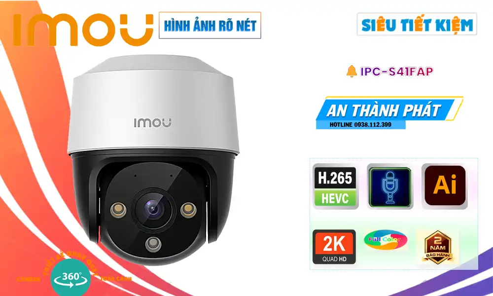 ➠ IPC-S41FAP sắc nét Wifi Imou ➠ IPC-S41FAP sắc nét Wifi Imou