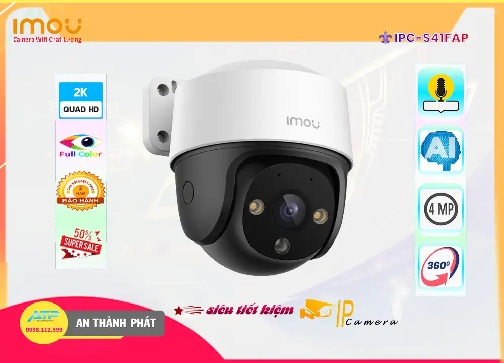 ➠ IPC-S41FAP sắc nét Wifi Imou ➠ IPC-S41FAP sắc nét Wifi Imou