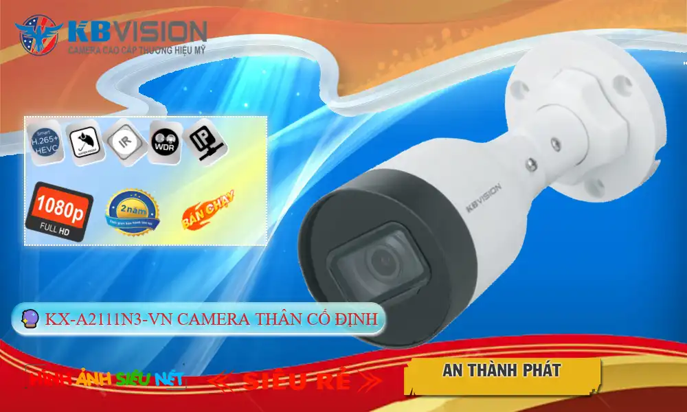 KX-A2111N3-VN sắc nét KBvision KX-A2111N3-VN sắc nét KBvision