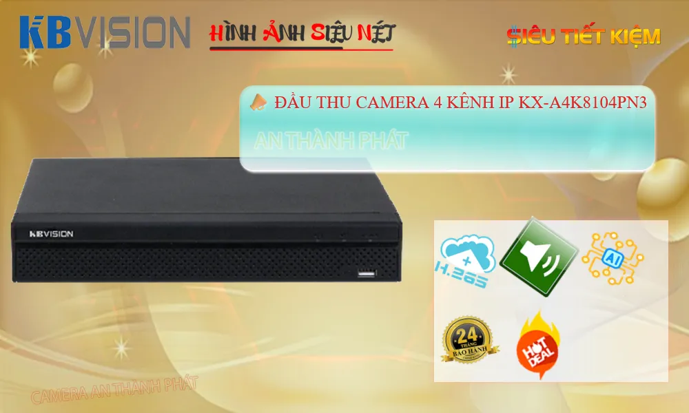 Đầu Thu KX-A4K8104PN3 KBvision
