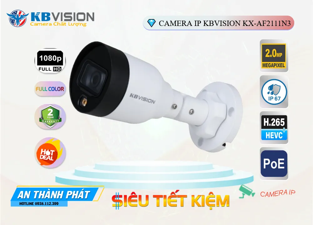 Camera IP Kbvision KX-AF2111N3,thông số KX-AF2111N3,KX-AF2111N3 Giá rẻ,KX AF2111N3,Chất Lượng KX-AF2111N3,Giá