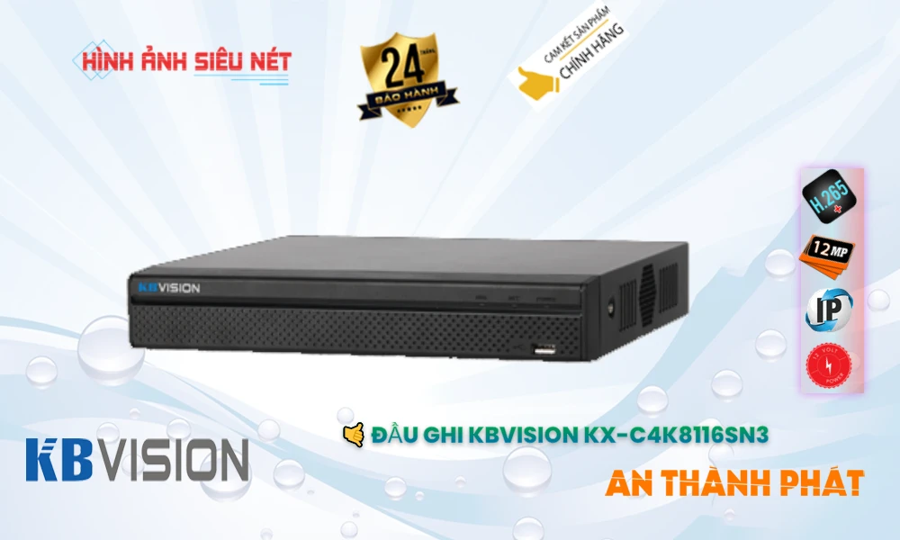 Đầu Ghi KBvision Chất Lượng KX-C4K8116SN3 Đầu Ghi KBvision Chất Lượng KX-C4K8116SN3