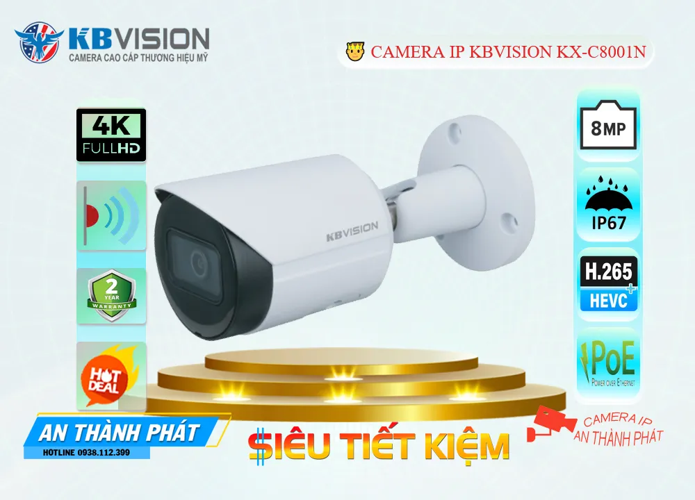 Camera IP Kbvision 8MP KX-C8001N,Giá KX-C8001N,phân phối KX-C8001N,KX-C8001NBán Giá Rẻ,KX-C8001N Giá Thấp Nhất,Giá Bán