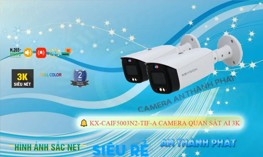 KX-CAiF5003N2-TiF-A IP kết hợp khả năng Cảm biến chuyển động chống trộm Camera Giá Rẻ KBvision