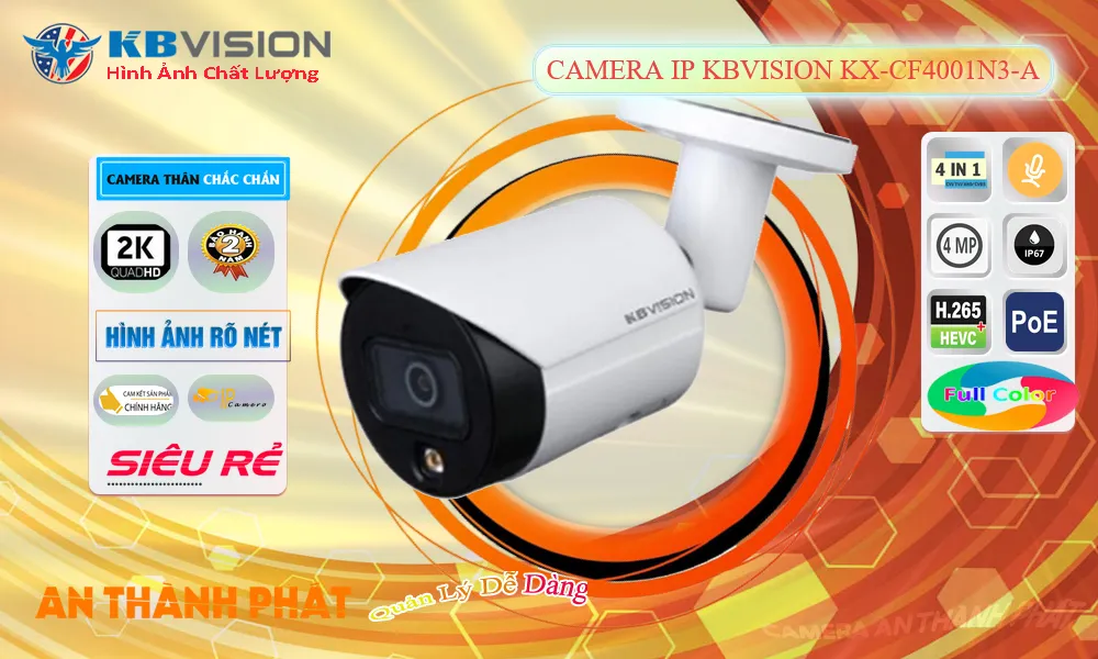 Điểm nổi bật của camera Kbvision KX-CF4001N3-A