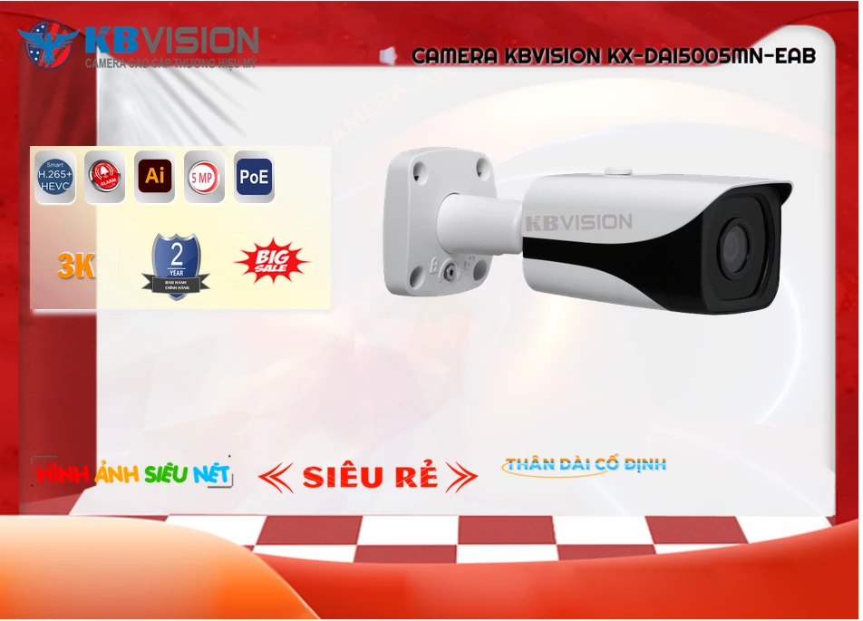 Camera Kbvision KX-DAi5005MN-EAB,Giá KX-DAi5005MN-EAB,KX-DAi5005MN-EAB Giá Khuyến Mãi,bán