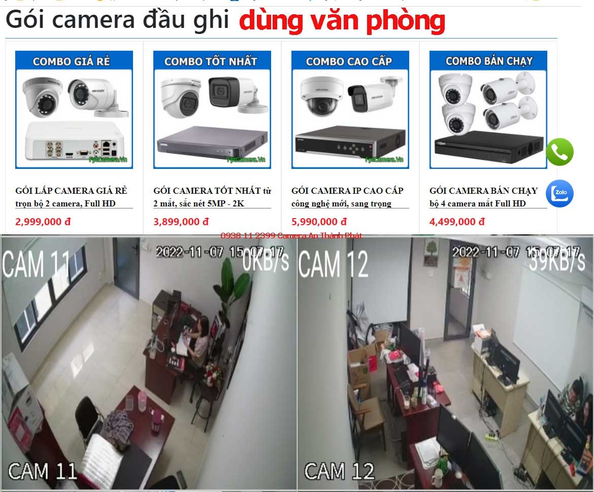 hệ thống camera quan sát văn phòng