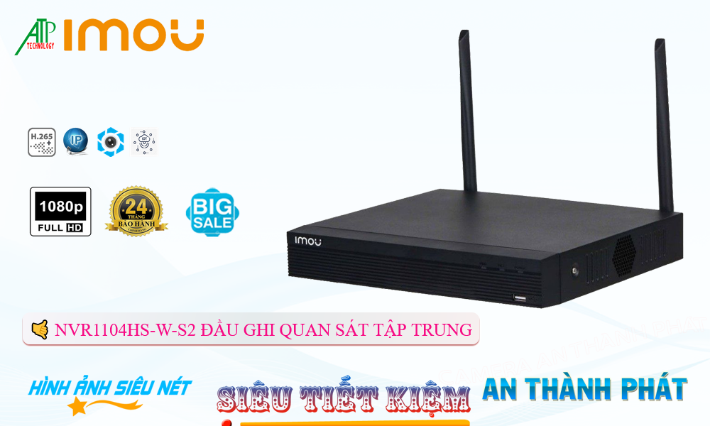 NVR1104HS-W-S2 Wifi Imou Thiết kế Đẹp