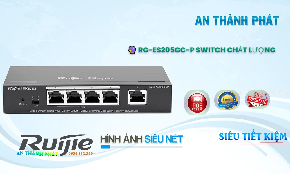 Bộ Quản Lý Mạng RG-ES205GC-P Bộ Quản Lý Mạng RG-ES205GC-P