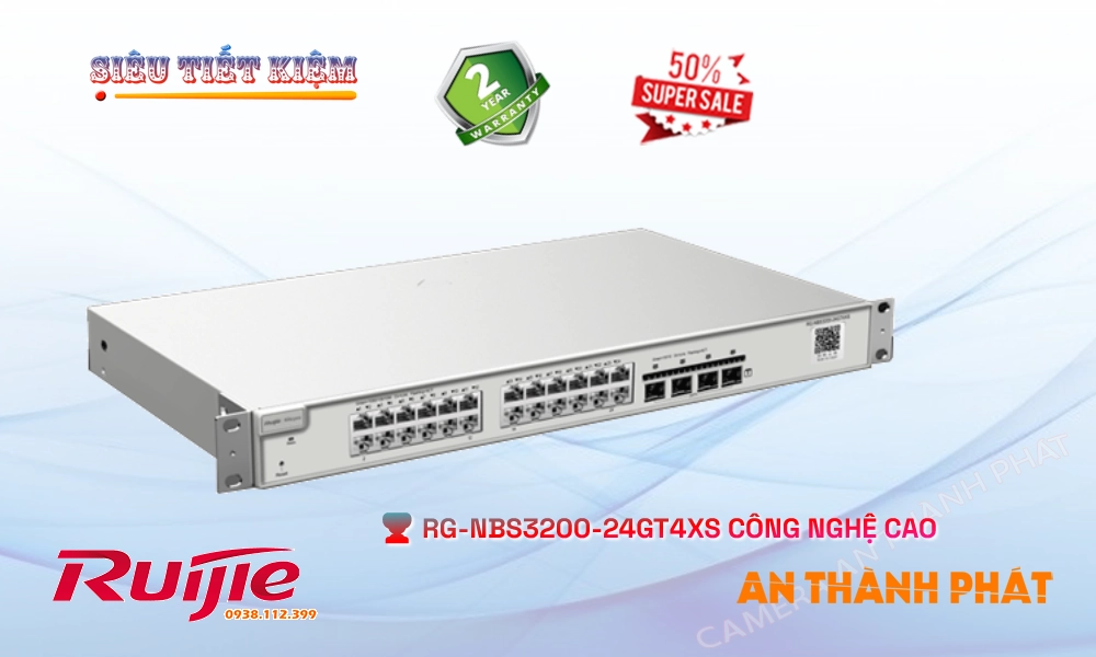 RG-NBS3200-24GT4XS Hãng Ruijie  Bộ Quản Lý Mạng