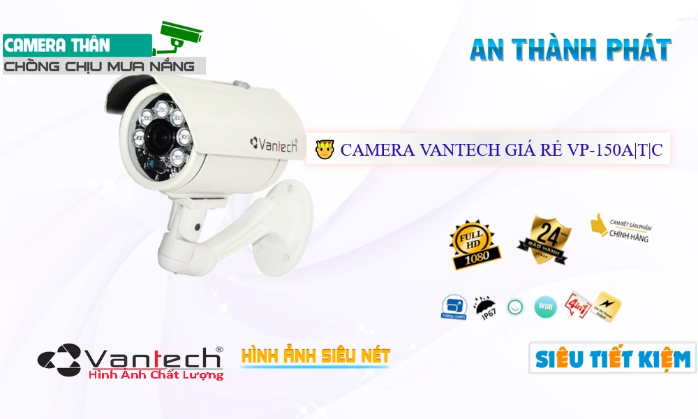 VP-150A|T|C Camera HD Anlog VanTech Giá tốt VP-150A|T|C Camera HD Anlog VanTech Giá tốt