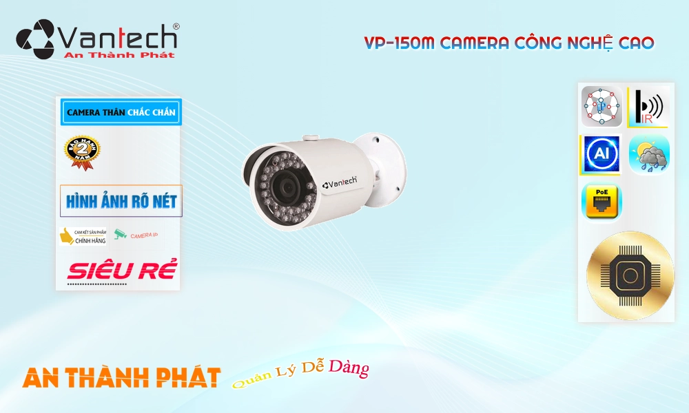 VP-150M Camera Cấp Nguồ Qua Dây Mạng VanTech VP-150M Camera Cấp Nguồ Qua Dây Mạng VanTech