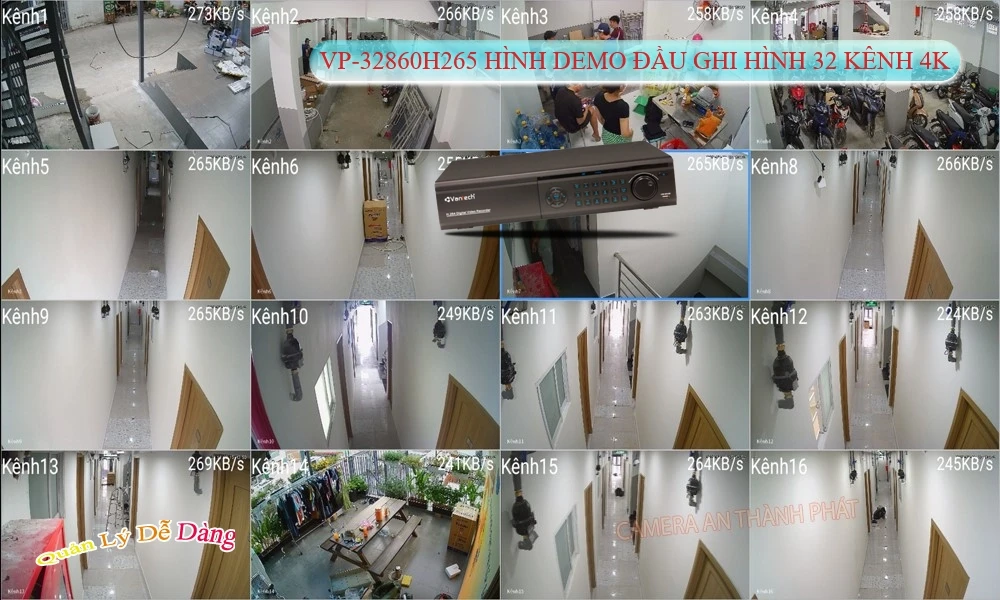 Đầu Ghi Camera VanTech VP-32860H265 Tiết Kiệm Đầu Ghi Camera VanTech VP-32860H265 Tiết Kiệm