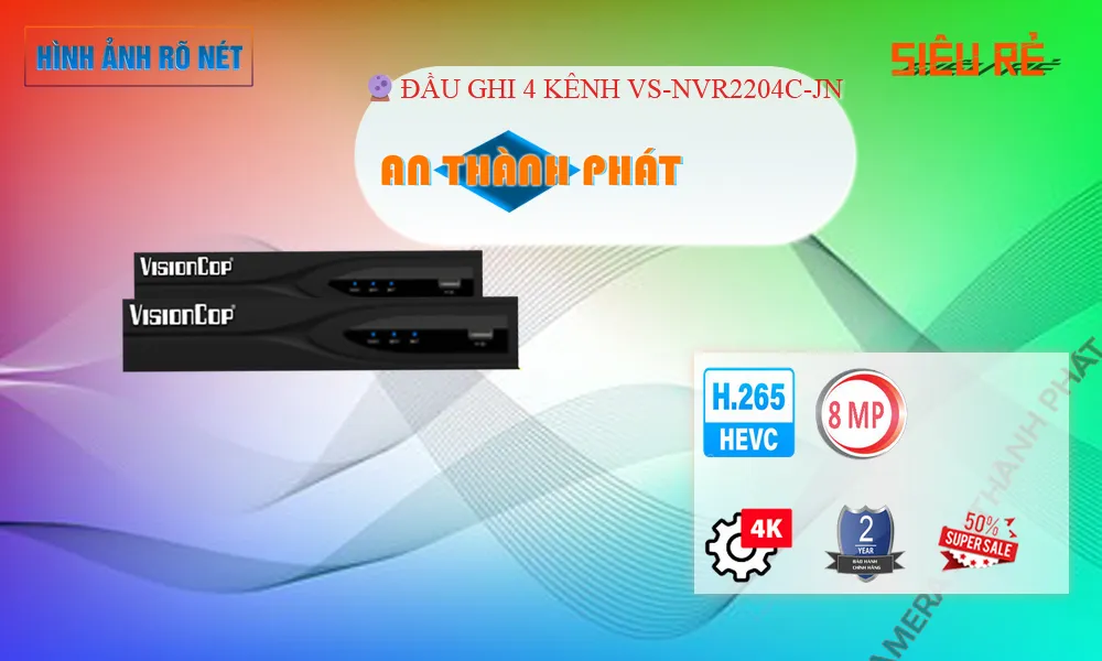 Đầu ghi Visioncop VS-NVR2204C-JN