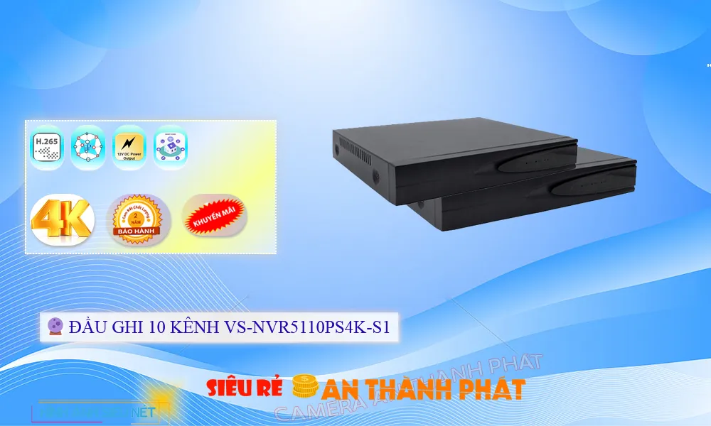 Đầu ghi Visioncop VS-NVR5110PS4K-S1