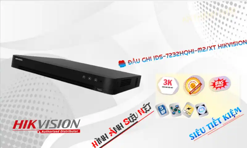 iDS-7232HQHI-M2/XT sắc nét Hikvision