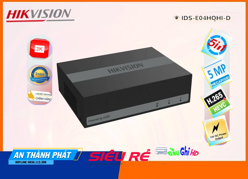 Đầu Ghi Hình 4MP Hikvision iDS-E04HQHI-D,iDS-E04HQHI-D Giá rẻ,iDS-E04HQHI-D Giá Thấp Nhất,Chất Lượng HD Anlog