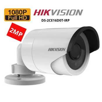 CAMERA HD-TVI HIKVISION 2.0MP DS-2CE16D0T-IRP: Dạng vỏ nhựa, độ phân giải 2.0 megapixel, hồng ngoại thông minh Smart IR (24 Leds), tầm xa 20m